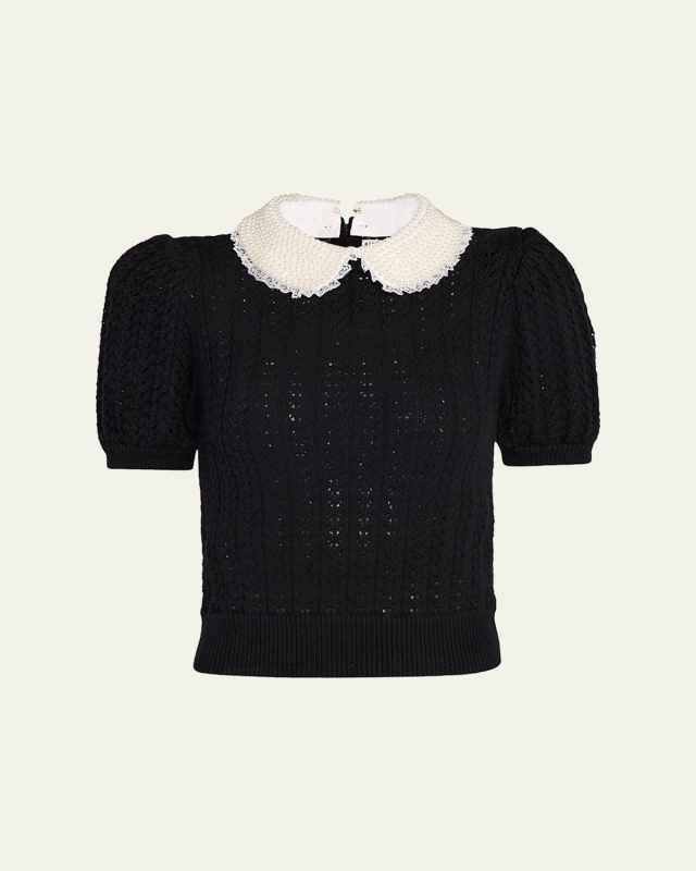 Chase Puff-Sleeve Sweater